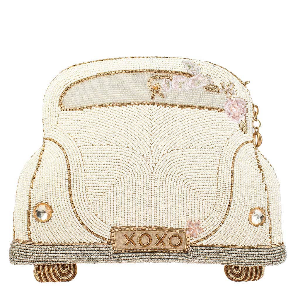 Just Married Beaded Clutch with strap - Carol Hannah
