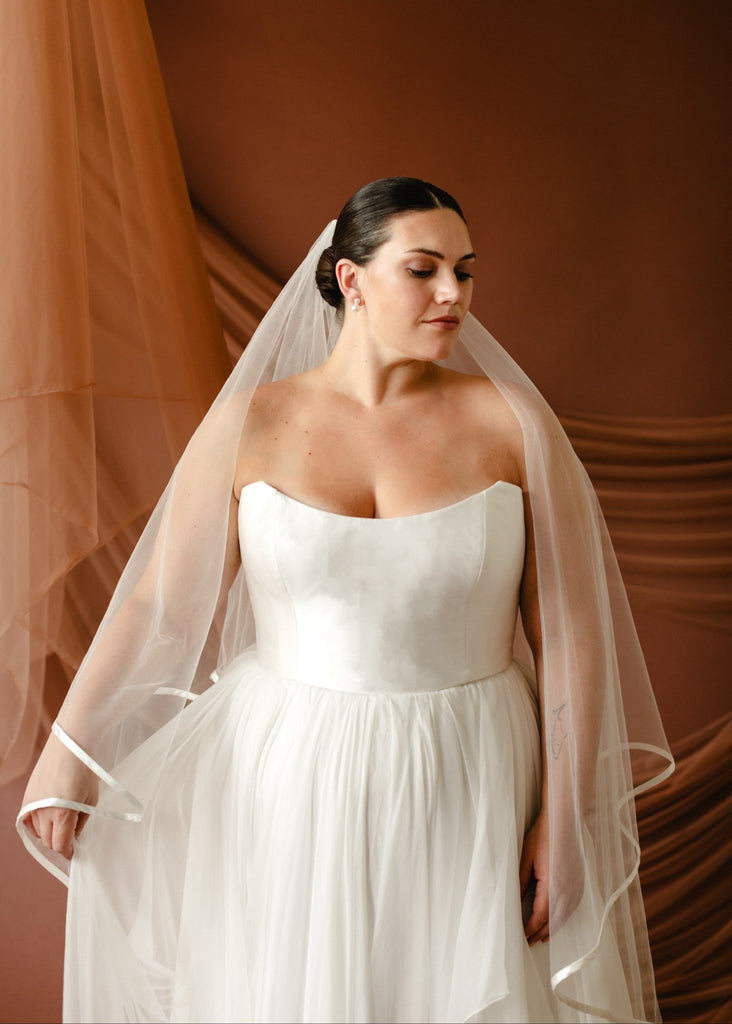 Satin Edge Veil - Carol Hannah