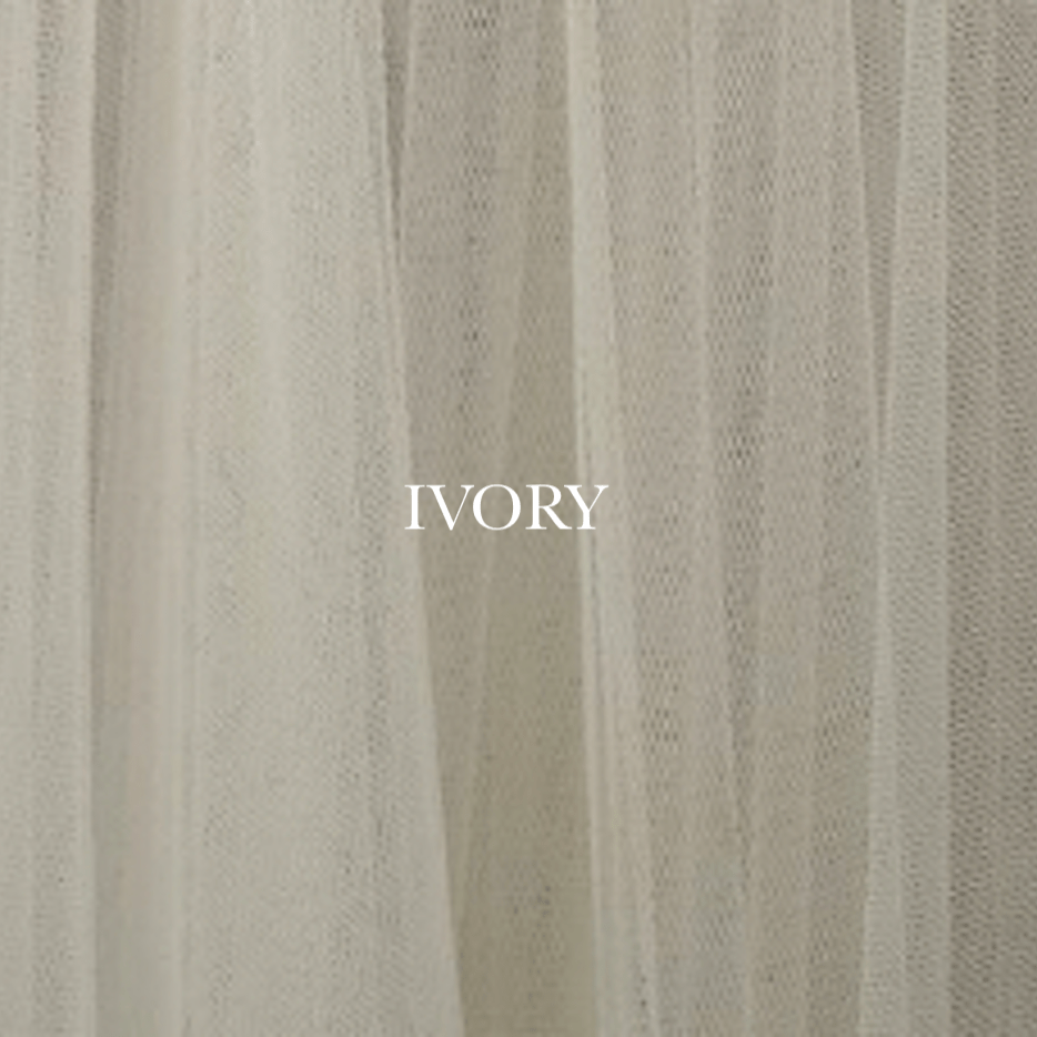 Raw Edge Veil in Recycled Tulle - Carol Hannah