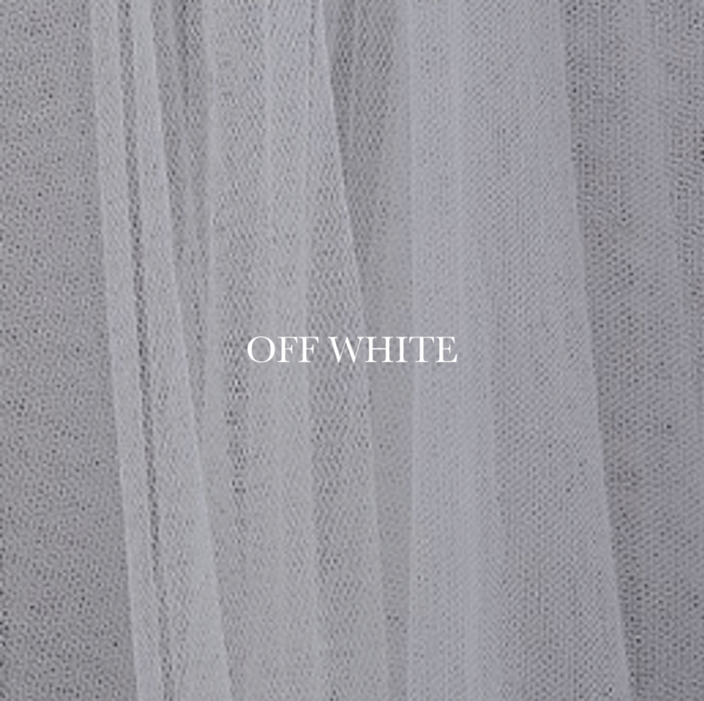 Raw Edge Veil in Recycled Tulle - Carol Hannah