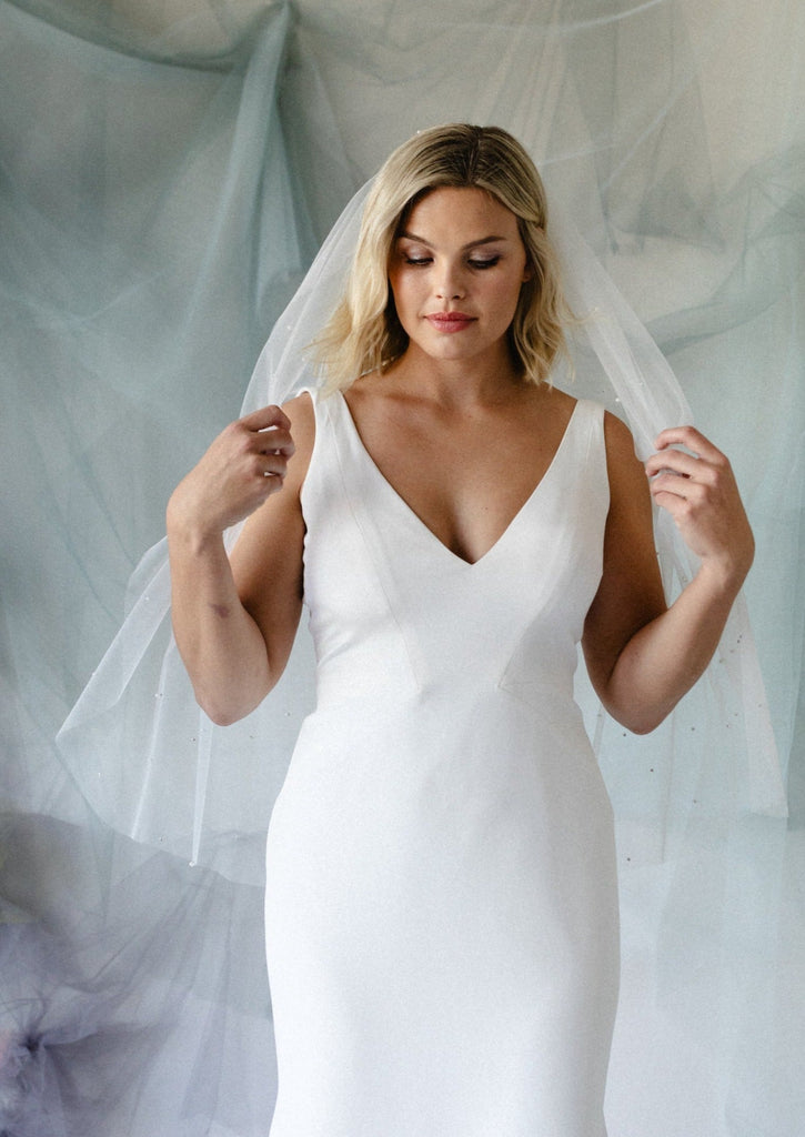 Studded Pearl Veil - Shop Carol Hannah