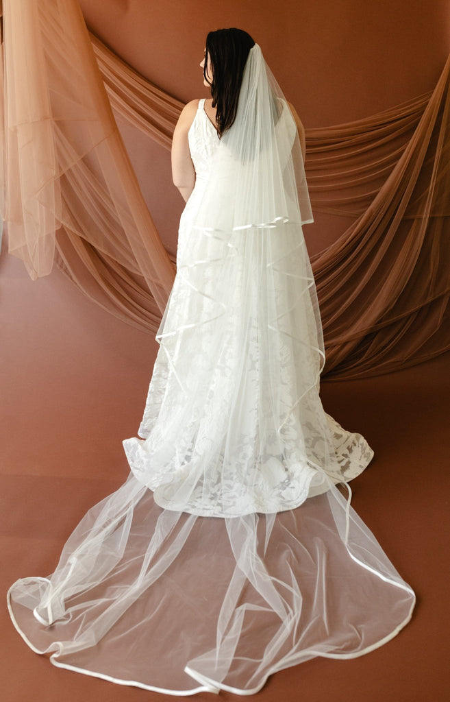 Satin Edge Veil - Carol Hannah