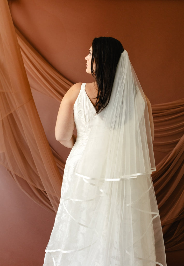 Satin Edge Veil - Carol Hannah