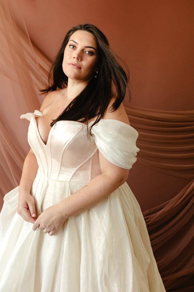 Senara in Gold Foiled Linen - Carol Hannah