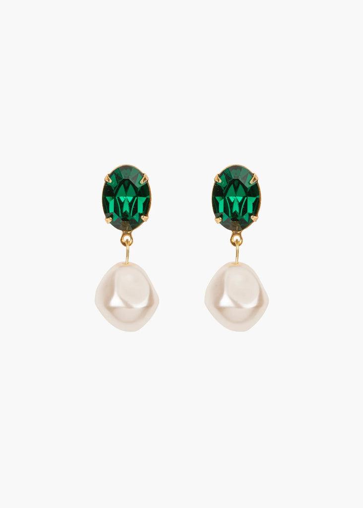 Tunis Earrings in Emerald - Carol Hannah