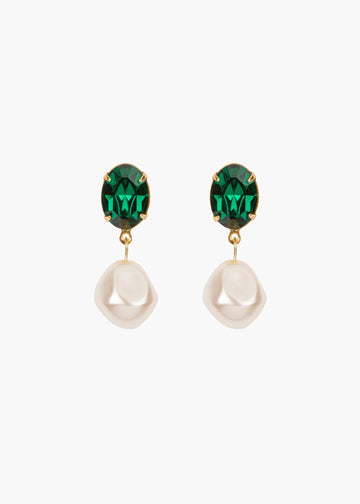 Tunis Earrings in Emerald - Carol Hannah
