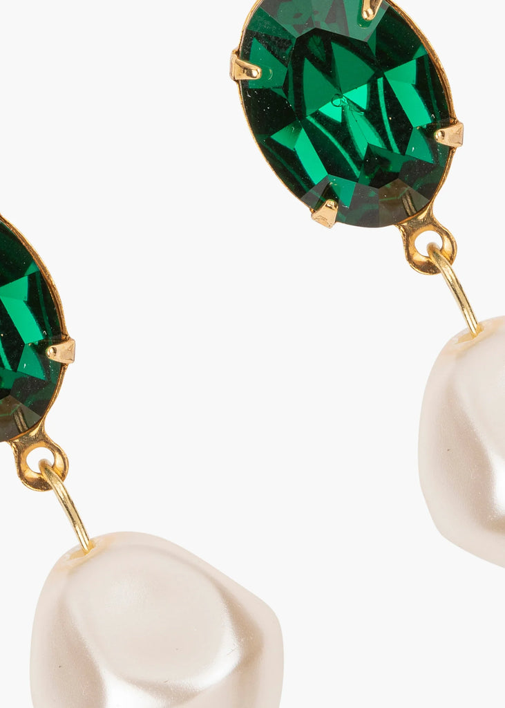 Tunis Earrings in Emerald - Carol Hannah