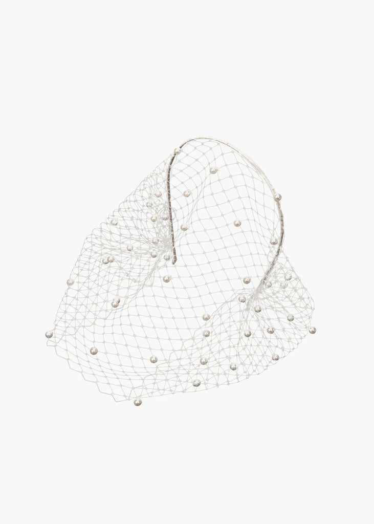 Voilette Birdcage Veil with pearls - Carol Hannah