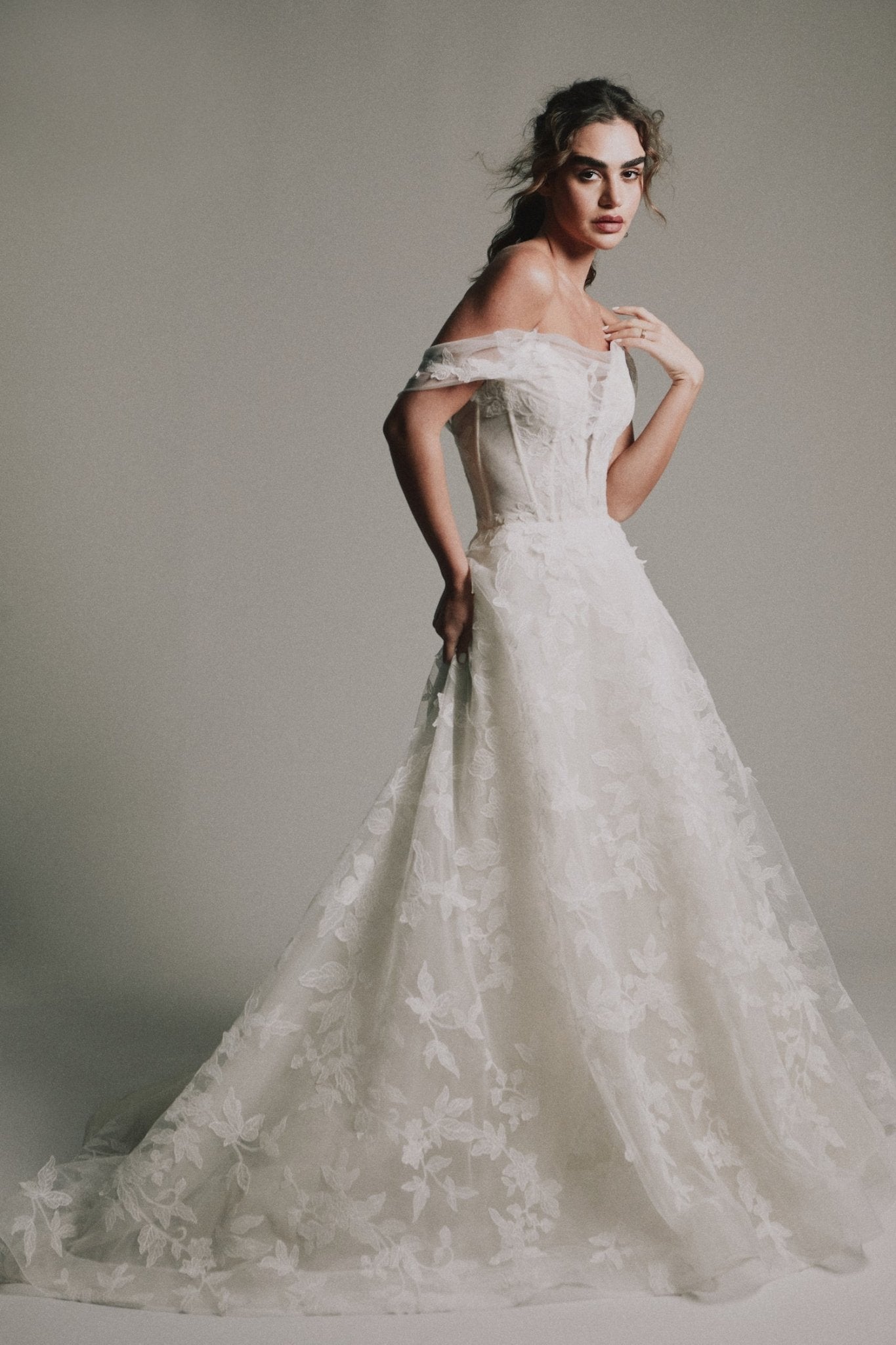 ★GANISONG★ Bridal Aurora Petals Dress_white MUSINSA公式 | GANISONG Bridal Aurora Petal Dress_White
