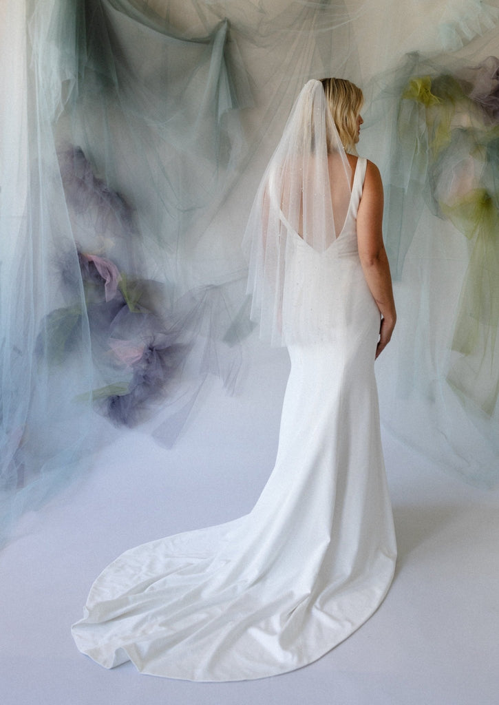 Studded Pearl Veil - Shop Carol Hannah