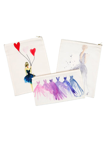 Watercolor Zip Bag - Shop Carol Hannah